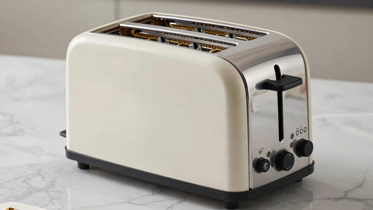 Illustration for toaster for long bread slices