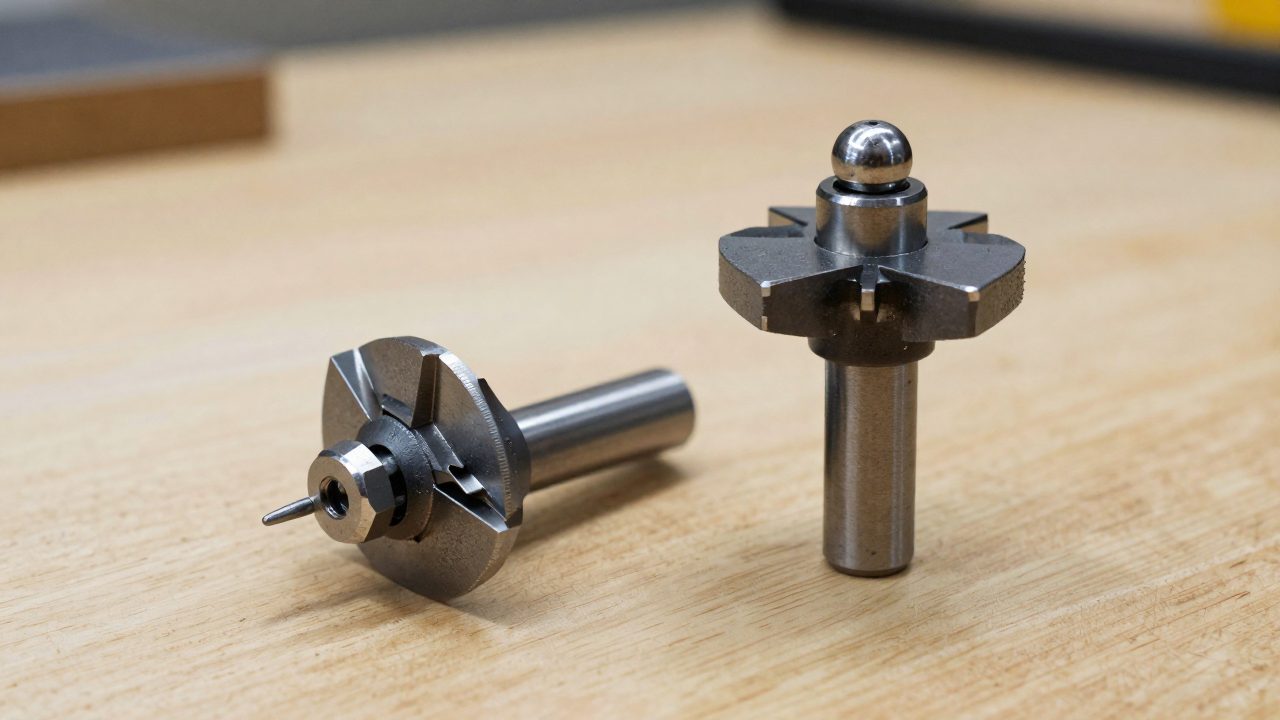 Illustration for tongue and groove router bits