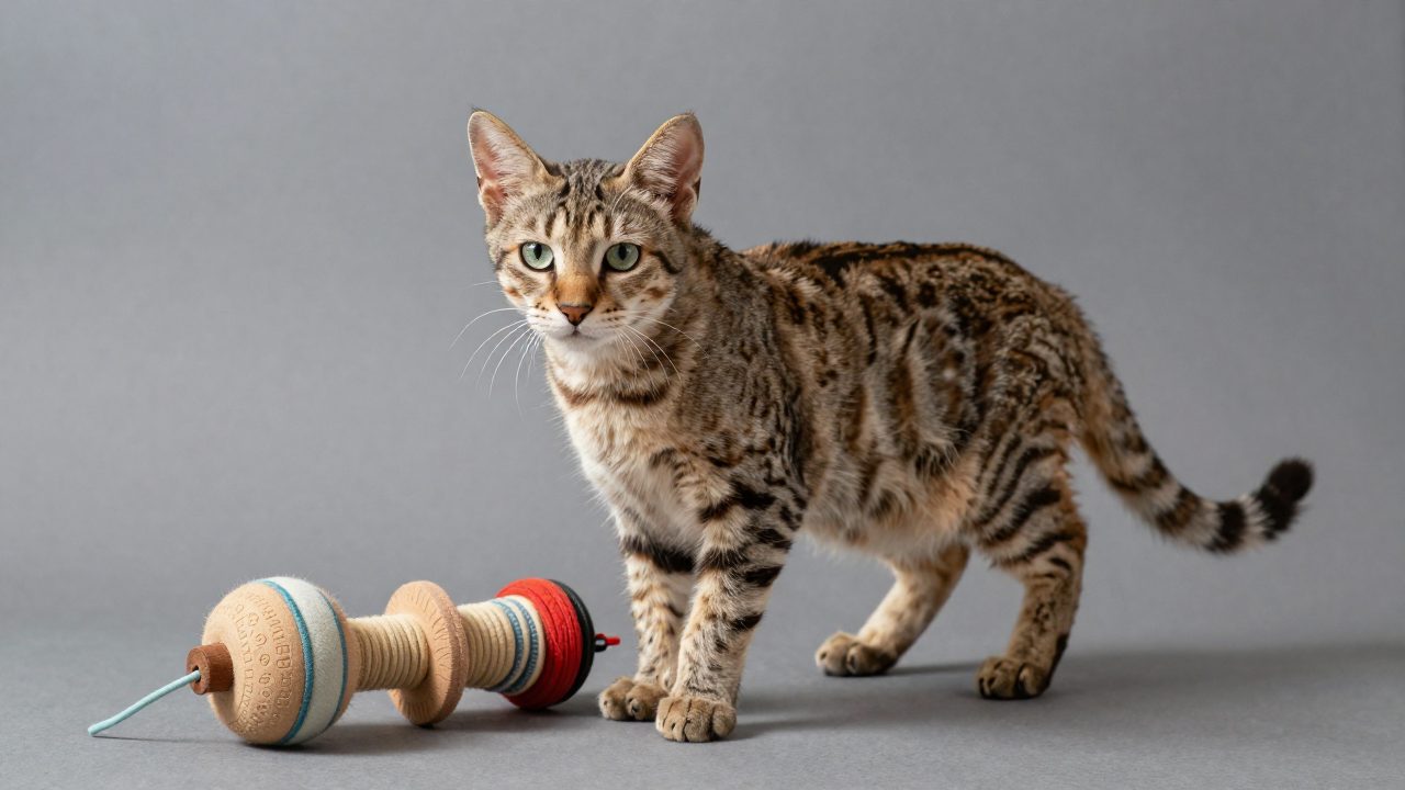 Illustration for toys for savannah cats