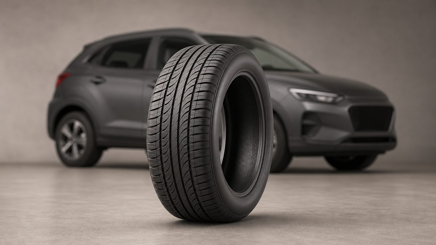 Illustration for tyre for tata nexon
