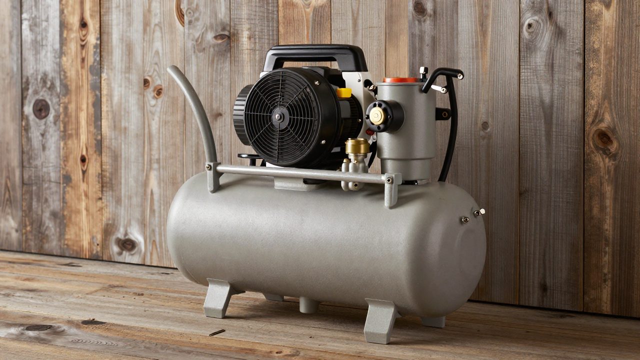Illustration for wall mount air compressor