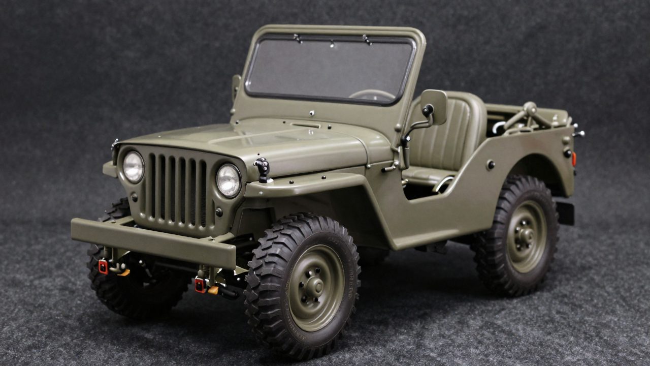 Illustration for willys jeep model kit
