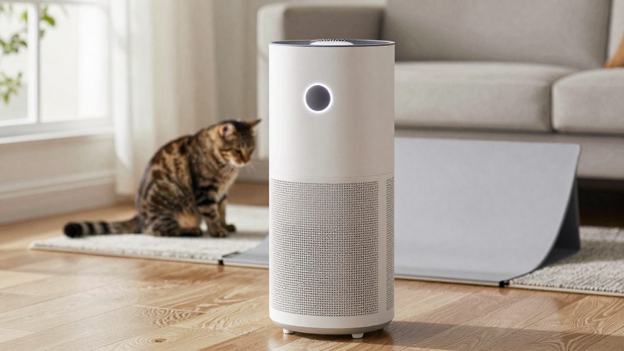 Illustration for air purifier for cat litter smell