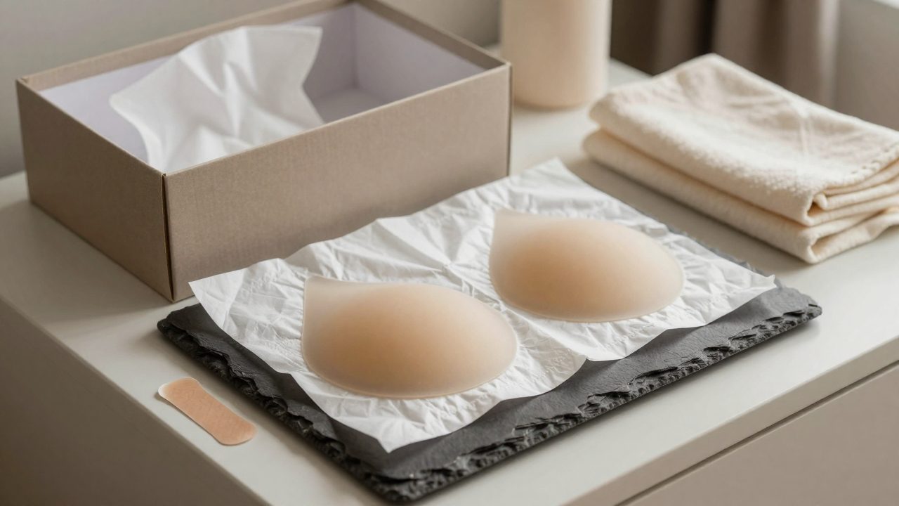 Illustration for breast forms for men