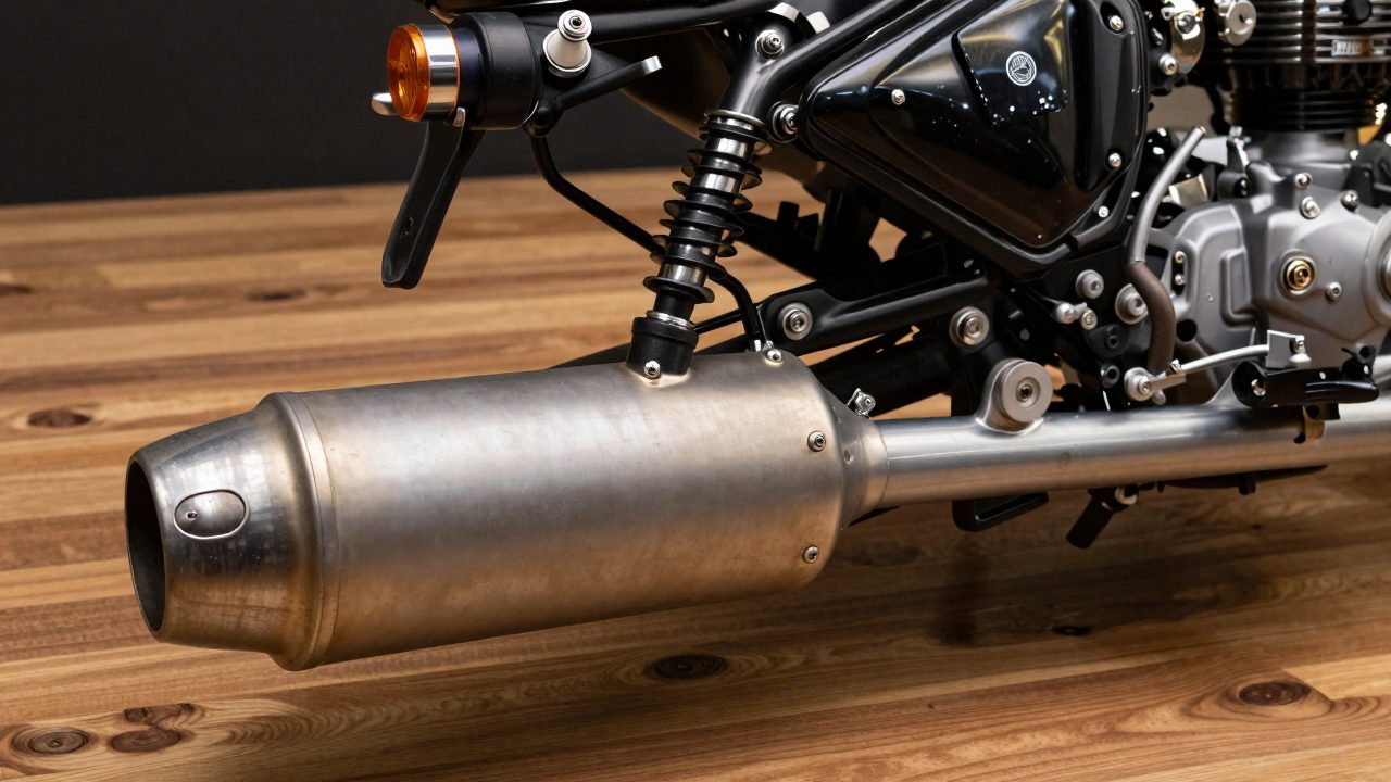 Illustration for exhaust for royal enfield