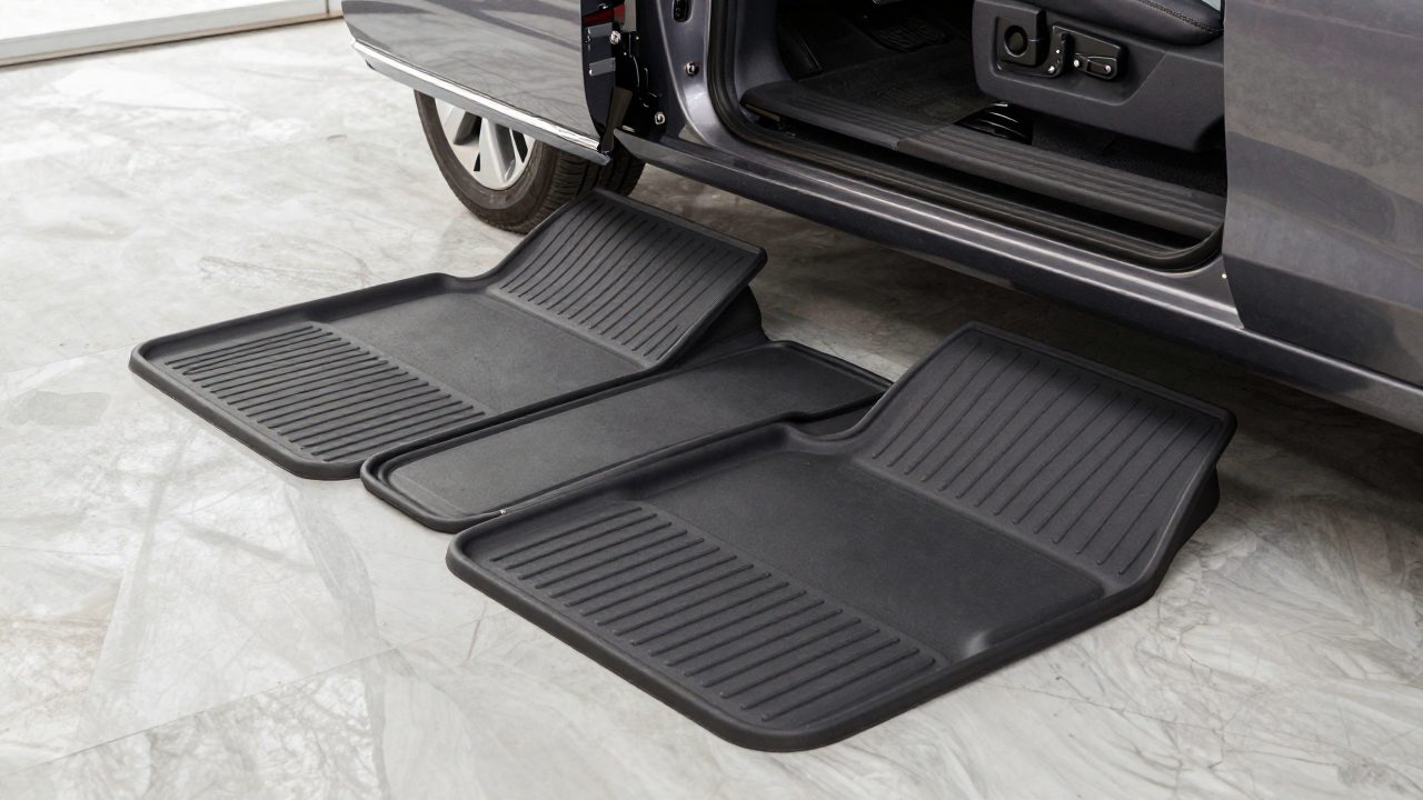 Illustration for floor mats for stow and go