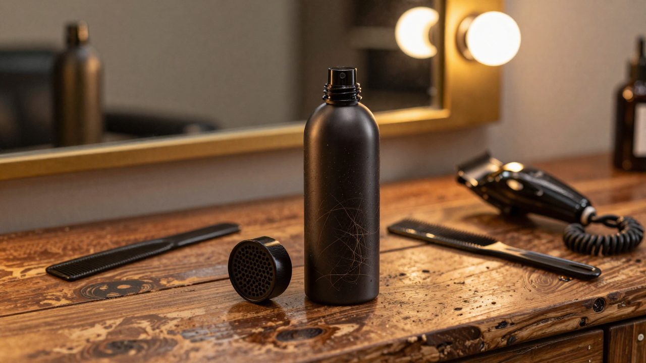 Illustration for hair fibers for barbers
