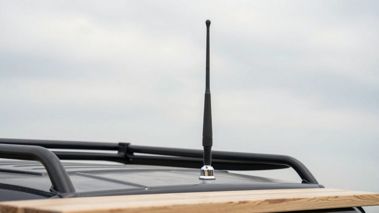 Illustration for ham radio antenna for off road