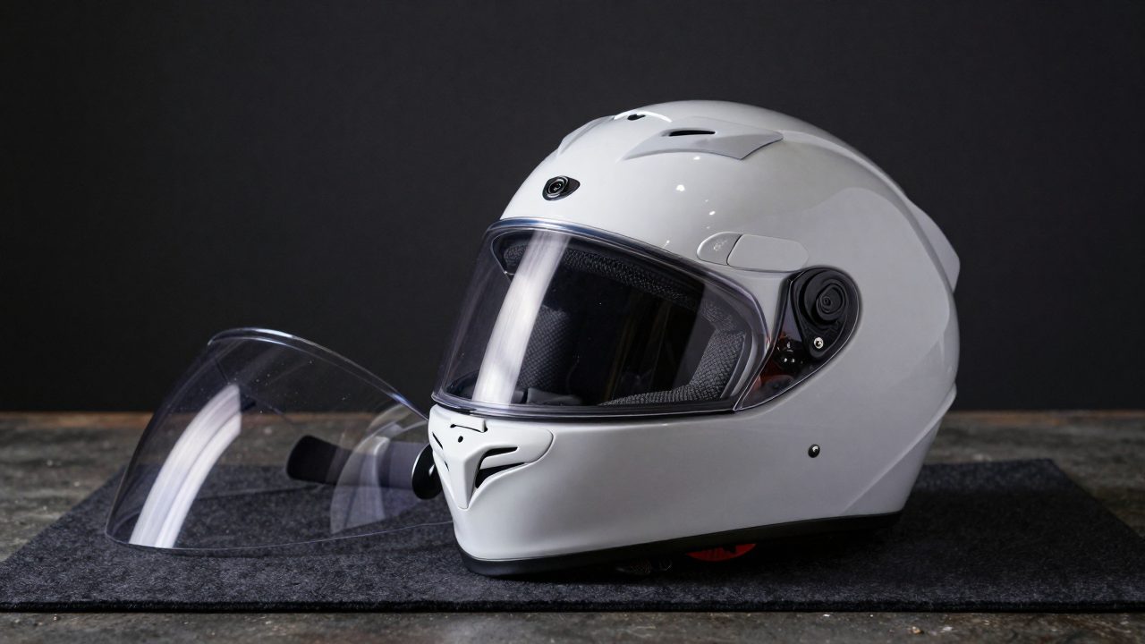 Illustration for helmet visor for night