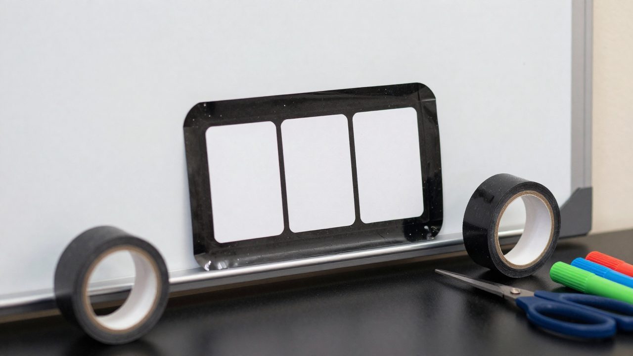 Illustration for magnetic tape for teachers