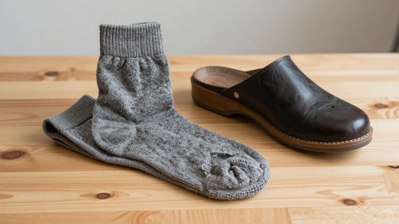 Illustration for socks to wear with dansko clogs