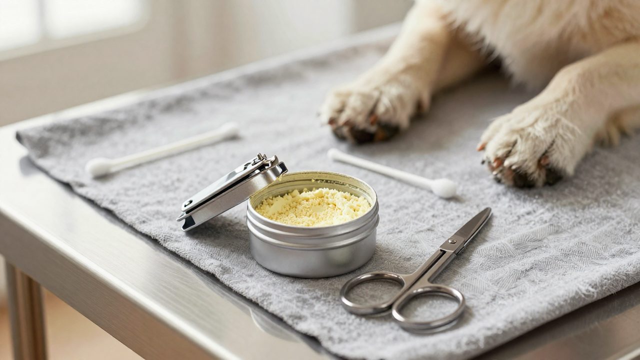 Illustration for styptic powder for dogs