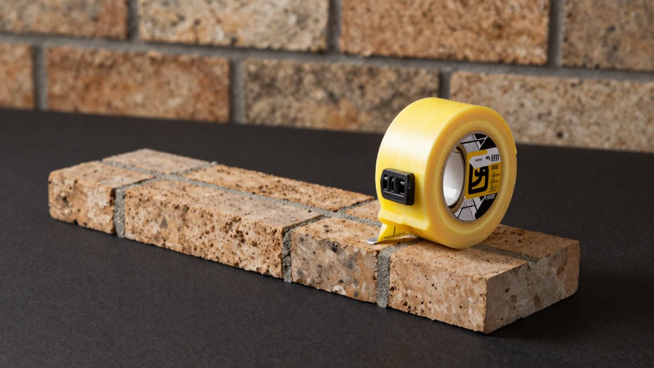 Illustration for tape for brick walls