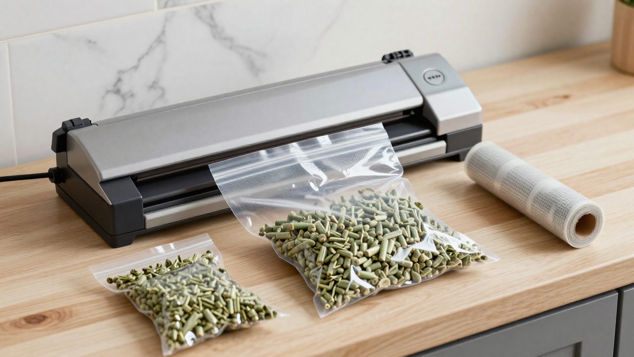 Illustration for vacuum sealer for hops